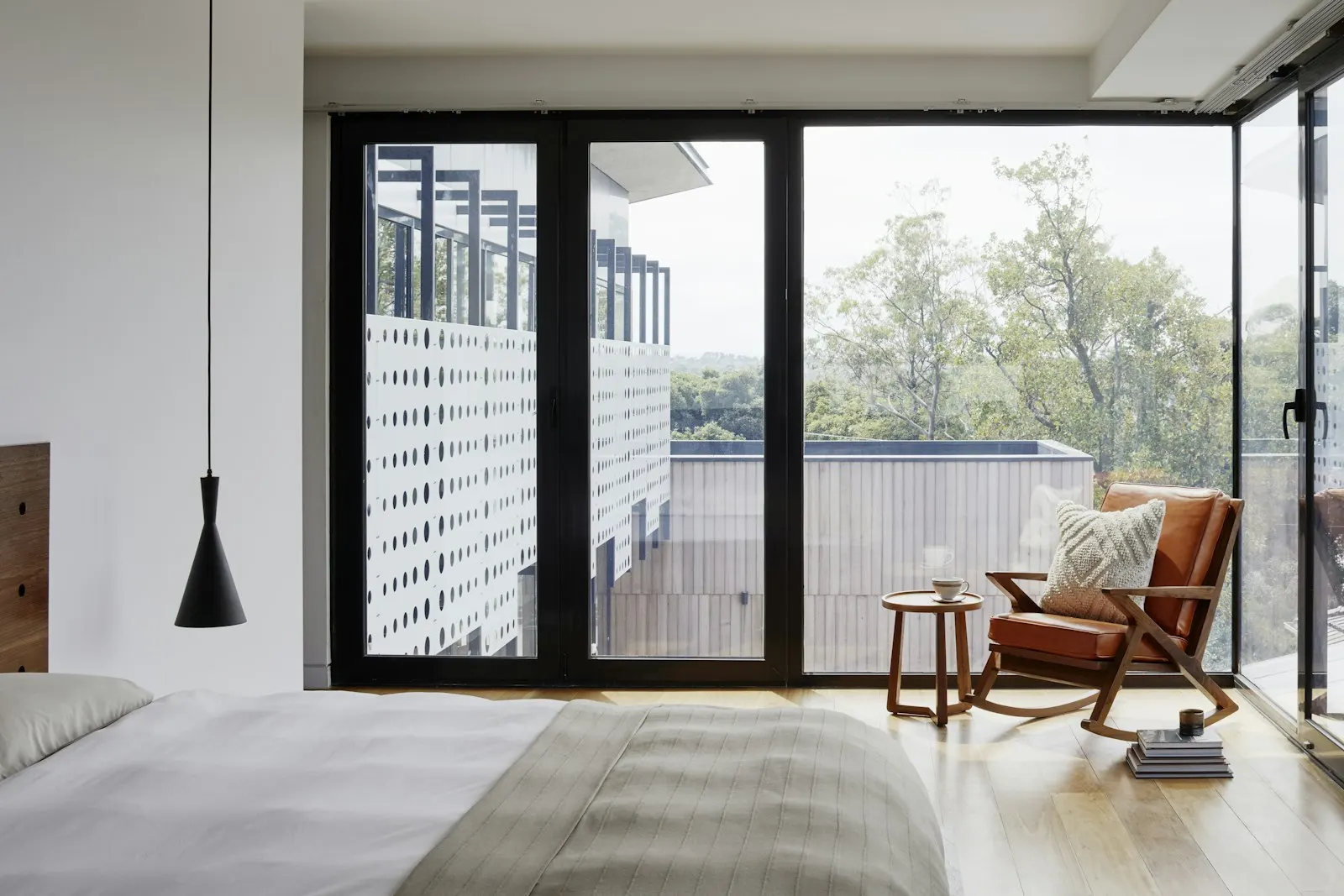 Courtyard reflection pool serving as an evaporative cooling element